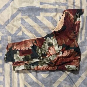 Red and Green Floral Bikini Swimwear